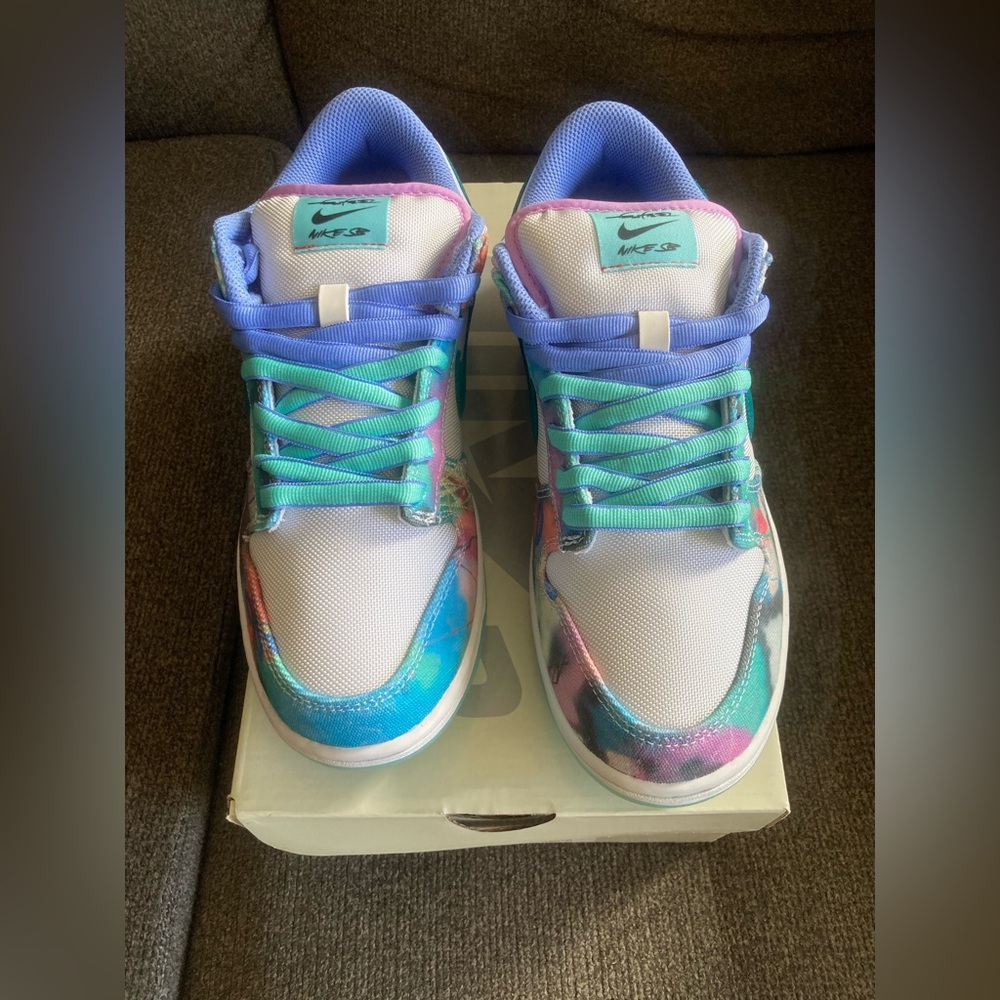 Nike Dunk SB Low Futura Laboratories Bleached Aqua Sneakers Size 8 *BRAND NEW